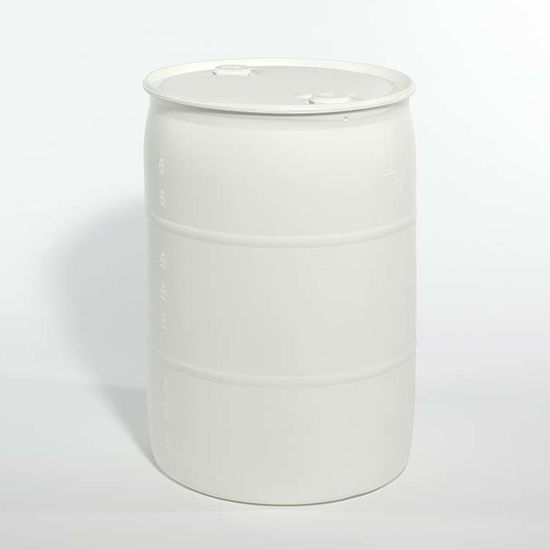 55 Gallon White Plastic Tight Head Drum W 2 And 2 Fittings 1h1 1 9 100 Commercial Industrial Packaging Solutions
