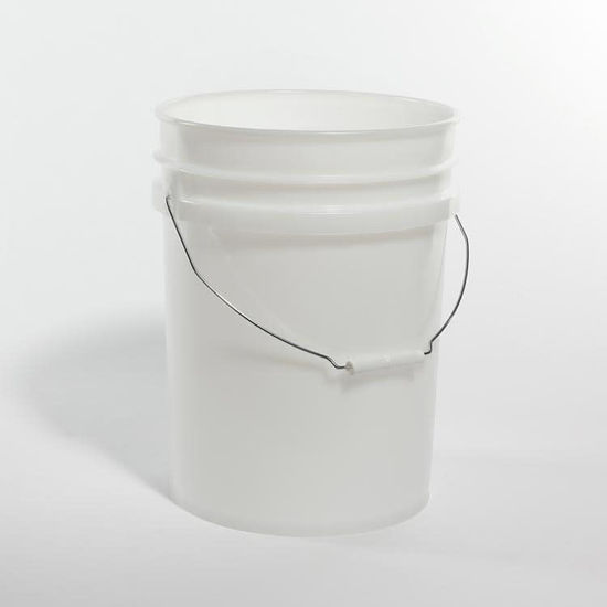 Picture of 20 Liter White HDPE Open Head Pail, UN Rated