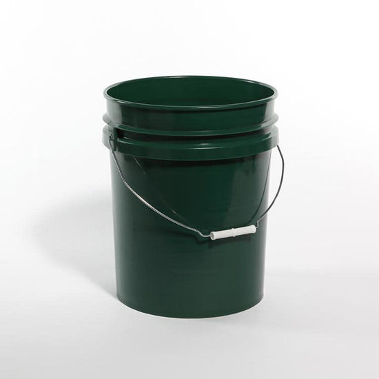 Picture of 5 Gallon Green HDPE Open Head Pail, UN Rated