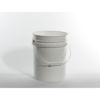 Picture of 5 Gallon White HDPE Open Head Pail w/ Plastic Handle, UN Rated