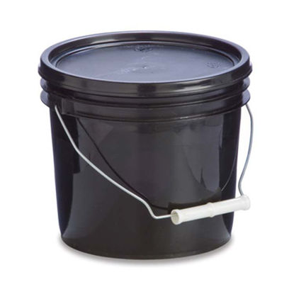 Picture of 1 gallon Black HDPE Open Head Pail