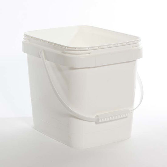 Picture of 3.5 Gallon White HDPE EZ Stor Pail w/ Handle