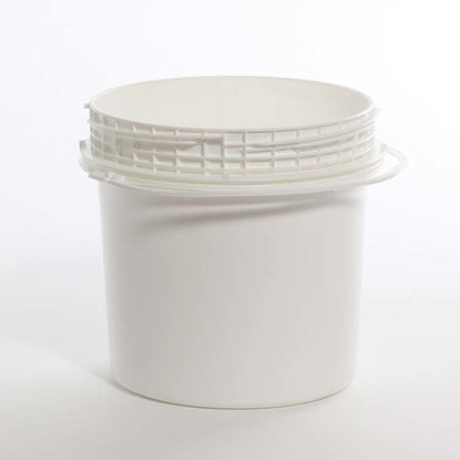 Picture of 1.2 Gallon White HDPE Open Head Pail, UN Rated