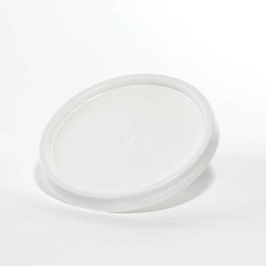 Picture of 3.5-6 Gallon White HDPE Tear Tab Cover w/ Gasket, UN Rated