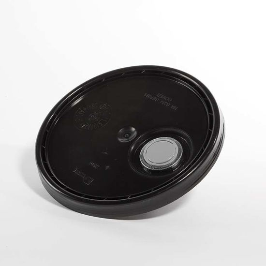 Picture of 3.5-6 Gallon Black HDPE Cover w/ Rieke Flex Spout, UN Rated