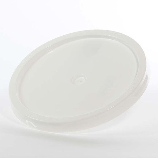Picture of 3.2-6 Gallon White HDPE EZ Stor Cover, Tamper Evident with Gasket