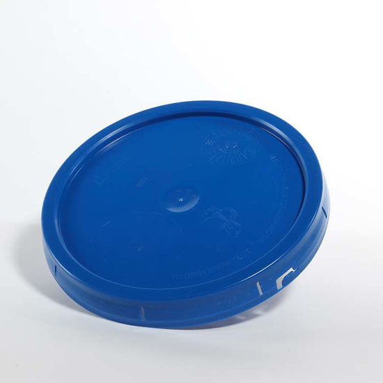 Picture of 3.5-6 Gallon Blue HDPE Tear Tab Cover, UN Rated for Solids (EPDM Gasket)