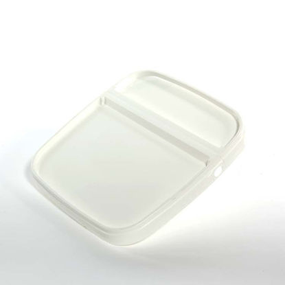 Picture of 1.32 Gallon White HDPE EZ Stor Hinged Cover