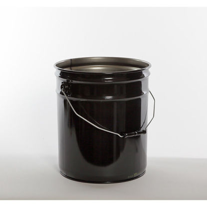 Picture of 5 Gallon Black Open Head Pail, Rust Inhibited