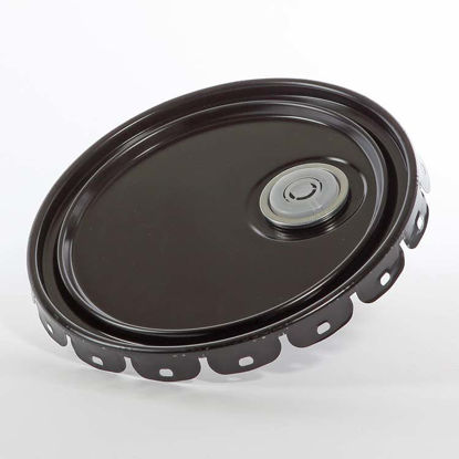 Picture of 2.5-7 Gallon Black Lug Cover, Rust Inhibited with Flex Spout (24 Gauge)