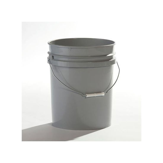 Picture of 5 Gallon Gray HDPE Open Head Pail