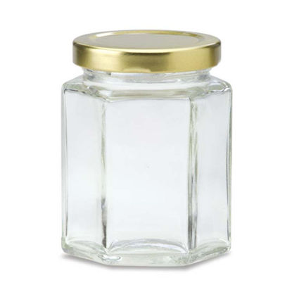 Picture of 190 ml Flint Hex Jar, 58 mm Twist, 12x1