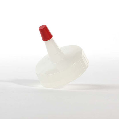 Picture of 38-400 Natural LDPE Spout Cap with Regular Red Tip