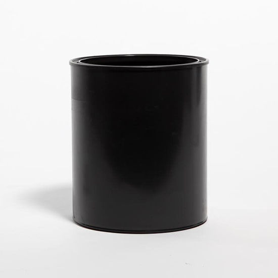 Picture of 1 Gallon Black Plastic Paint Can, 610x708
