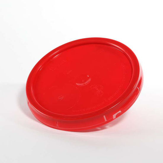 Picture of 3.5-6 Gallon Red HDPE Tear Tab Cover
