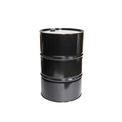 Picture of 55 Gallon Black Steel Tight Head Drum, Red Phenolic Lined with T-Style Fittings, UN Rated
