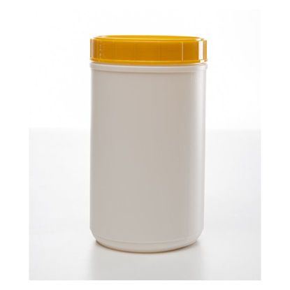 Picture of 85 oz White HDPE Triple Thread Canister, 120 mm, 83 Gram