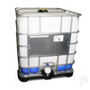 Picture of 275 Gallon New Tote with 6" Cap and 3" Butterfly Valve, Composite Pallet
