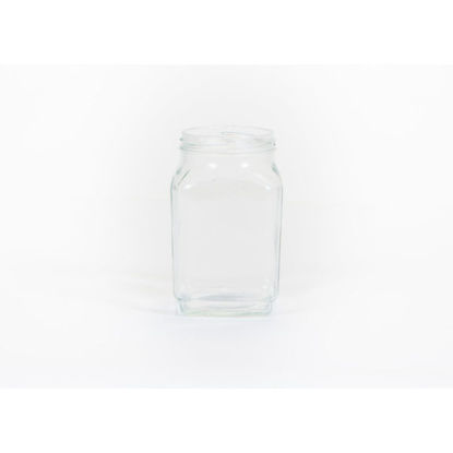 Picture of 18 oz Flint Square Wide Mouth Jar, 70mm