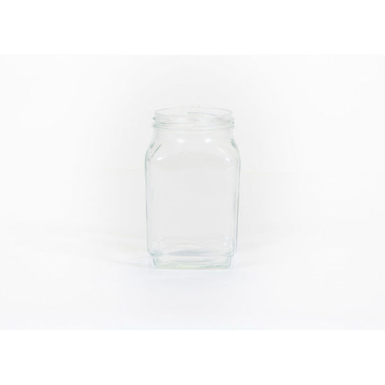 Picture of 18 oz Flint Square Wide Mouth Jar, 70mm