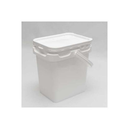 Picture of 1 Gallon White PP Super Kube 2 Pail