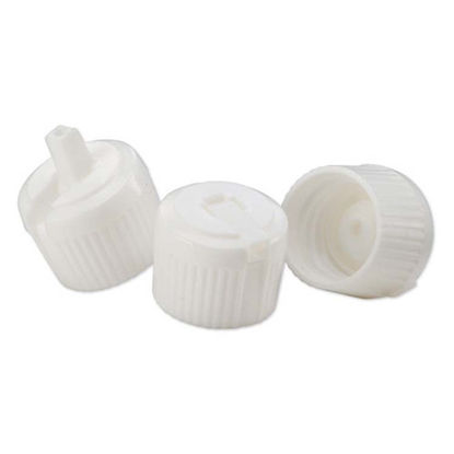 Picture of 20-410 White PE Turret Spout Cap with PS115 Liner (3mm Orifice)