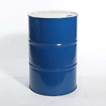 Picture of 55 Gallon Blue Steel Tight Head Drum, Unlined w/ 2" and 3/4" Fittings, UN Rated