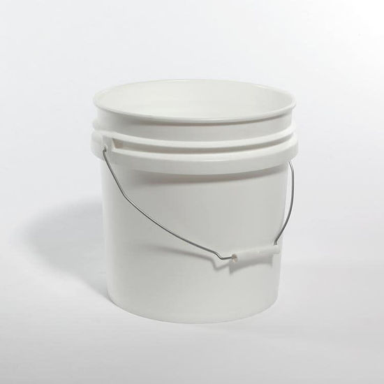 Picture of 4.25 Gallon White HDPE Open Head Pail