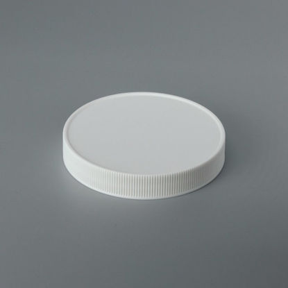 Picture of 89-400 White PP Matte Top, Ribbed Sides Cap with F217 & PS22 Plain Liner