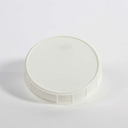 Picture of 120-400 White PP Matte Top, Ribbed Sides Cap (Unlined)