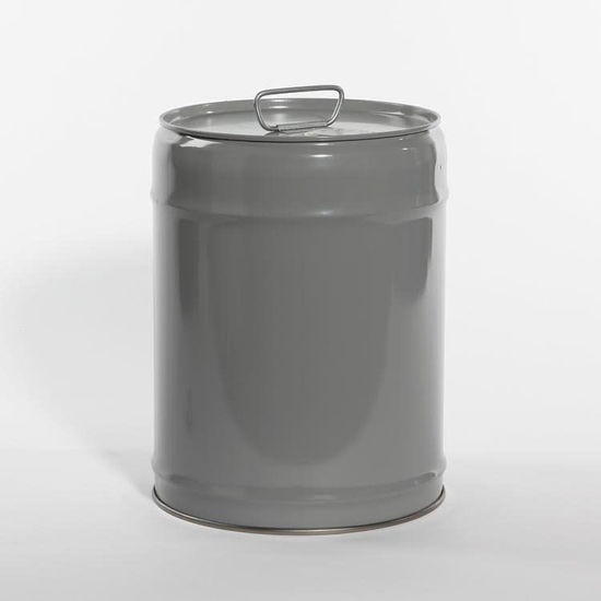 Picture of 5 Gallon Gray Tight Head, Rust Inhibited w/ Screw Cap & Spout, UN Rated