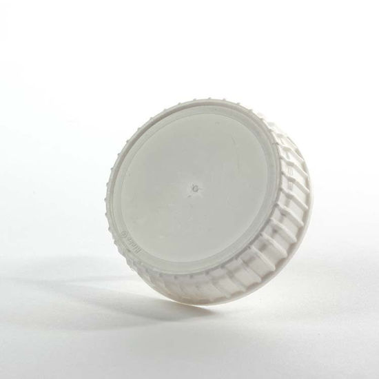 Picture of 63 mm White PP Screw Cap w/ FS 1-19 .035 mm Pulp, 2 Piece Heat Seal Liner