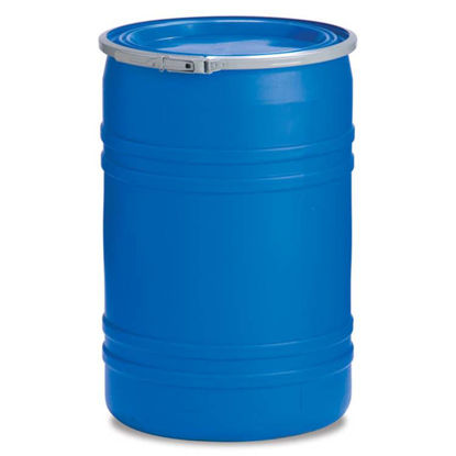 Picture of 30 gallon Natural Plastic Open Head Drum, UN Rated