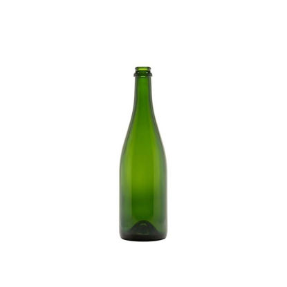 Picture of 750 ml Green Cahmpagne Bottle, Crown Finish, 12x1