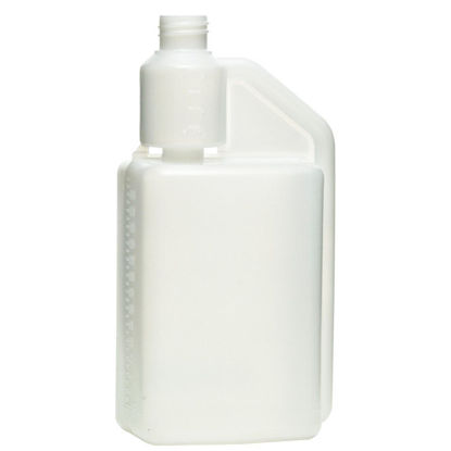 Picture of 32 oz Natural HDPE Single Neck Bettix, 28-410, 2 oz Chamber, 69 Gram