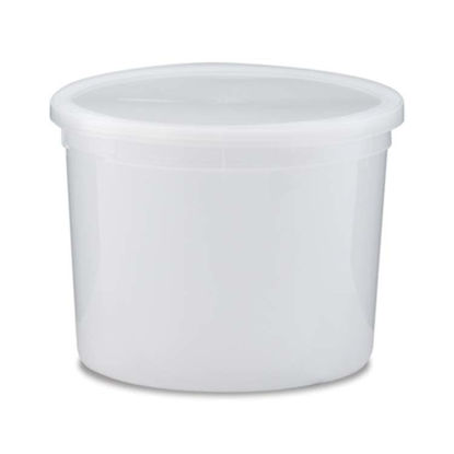 Picture of 10 lb White HDPE Dairy Tub