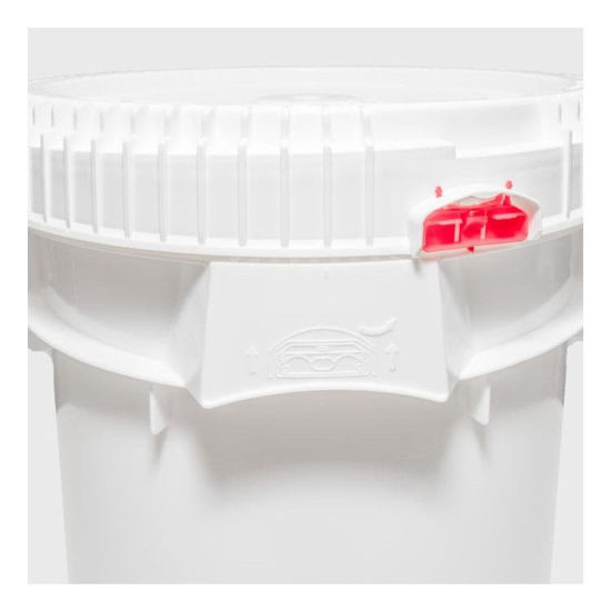 Picture of 7.7-10.7 Gallon White HDPE Life Latch Cover