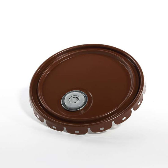 Picture of 2.5-7 Gallon Brown Lug Cover, Rust Inhibited w/ Flex Spout (24 Gauge)