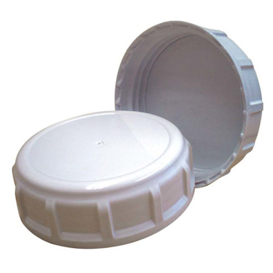 Picture of 63-485 White PP Deep Skirt Cap w/ Sure Seal Liner