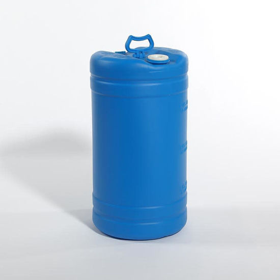 Picture of 15 Gallon Blue Plastic Tight Head Drum with 2" and 3/4" Fittings, UN Rated