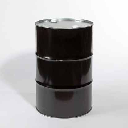 Picture of 55 Gallon Black Steel Tight Head Drum, Unlined w/ 2" and 2" Fittings, UN Rated