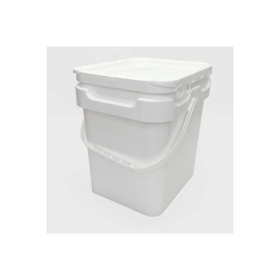 Picture of 4 Gallon White PP Super Kube 2 Pail