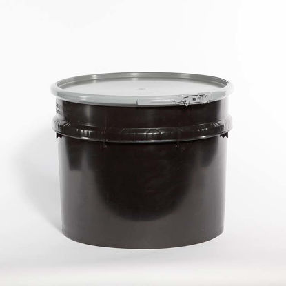 Picture of 20 Gallon Black Plastic Open Head Drum, UN Rated