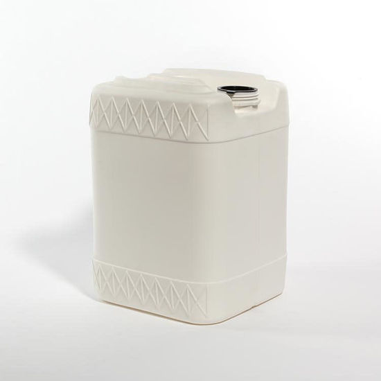 Picture of 20 liter White HDPE Square Tight Head, 70 mm & 22 mm Closed Vent, UN Rated