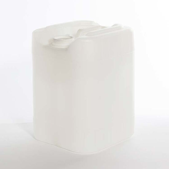 Picture of 5 Gallon Natural HDPE Square Tight Head, 70 mm Dust Cap & 22 mm Closed Vent, UN Rated