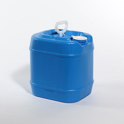 Picture of 4 Gallon Blue HDPE Square Tight Head, 70 mm, UN Rated