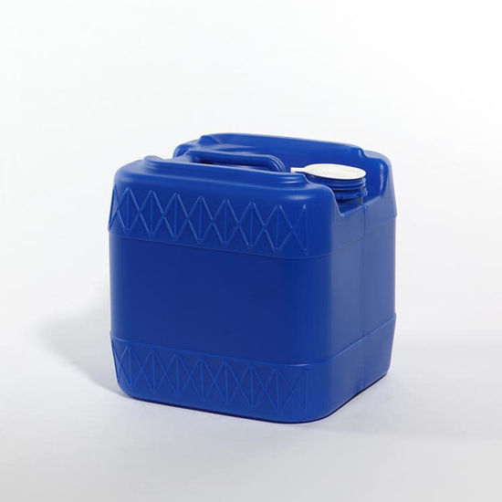 Picture of 3.5 Gallon Blue HDPE Square Tight Head, 70 mm & Closed Vent, UN Rated