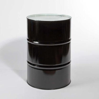 Picture of 55 Gallon Black Steel Tight Head Drum, Unlined with 2" and 3/4" Fittings, UN Rated