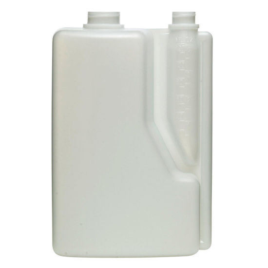 Picture of 2 Liter Natural HDPE Twin Neck Bettix, 28-400, 120 ml Chamber, 150 Gram