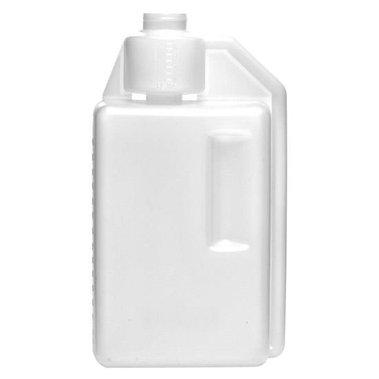 Picture of 64 oz Natural HDPE Single Neck Bettix, 38-400, 4 oz Chamber, 145 Gram